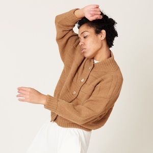 Wol Hide Quilted Bomber Fawn S/M